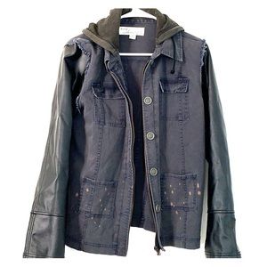 Vintage Havana Jacket with leather sleeves